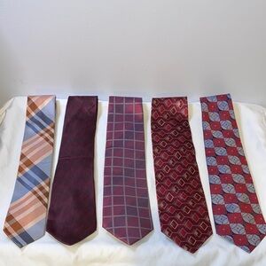 Necktie bundle- 5 ties, 3 Kenneth Cole Reaction, 2 Murano